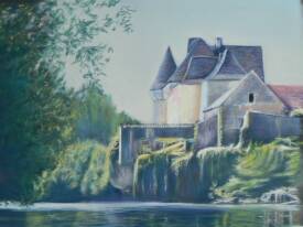 Evelyne BERART - chateau de Losse  Dordogne 50x70