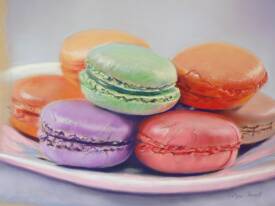 Evelyne BERART - macarons1 43x53. vendu