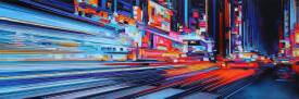 Leslie BERTHET LAVAL - VENDUE "Urban lights" 40x120 cm