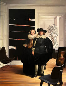 Thierry BRUET - SCENE D INTERIEUR - OIL ON CANVAS - 116 CM X 89 CM - THIERRY BRUET 2024 OK.jpg