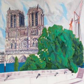 Sébastien COUËFFIC - View of Notre-Dame oil 100 x 100 cm 2024 5.jpg