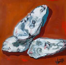 Sébastien COUËFFIC - three oysters hst 25 x 25 cm 2023 2.jpg