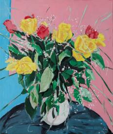 Sébastien COUËFFIC - bouquet de petites roses huile sur toile 55 x 46 cm 2021 2.jpg