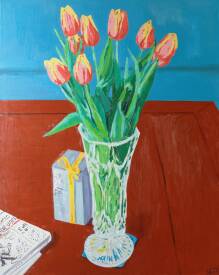 Sébastien COUËFFIC - tulipes huile sur toile 92 x 73 cm 2023 2.jpg