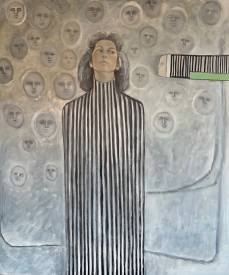 Roxane DURAFFOURG - « Commedia Dell’arte II », huile sur toile, 120x100cm by Roxane Duraffourg
