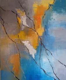 Michel FOREST - "Tension" huile sur toile