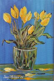 Jean-Philippe GUFFROY - 117/24 Tulipes jaunes