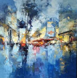 Benoît HAVARD - Paris, Blvd Hausmann - 120x120cm