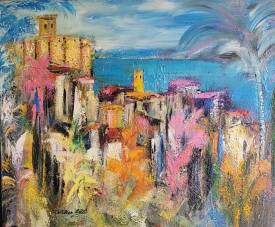 Christian LOBEL - PRINTEMPS EN HAUTS DE CAGNES-Acrylique sur Toile- H 81 X L 100 cms - 2013-2023.jpg