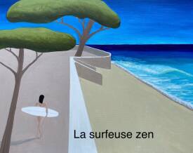 Jean-Louis LONGUEFOSSE - La surfeuse zen