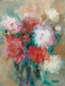 Iryna MALYNOVSKA - Bouquet de Fleurs Abstrait