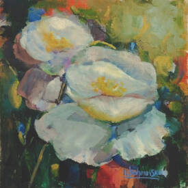 Iryna MALYNOVSKA - F3005 Éclat Pastel de Fleurs de Jardin