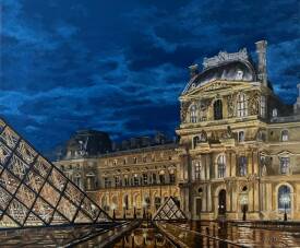 Christian MANICOURT - Le Louvre By Night