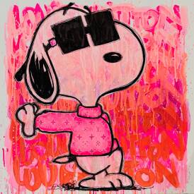 Edwige MOREL - SNOOPY LV 70X70CM.JPG