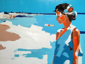 Virginie SCHROEDER - JEUNE FILLE A L'OCEAN 130X97 ACRYL 1.jpg