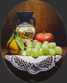 Jean-Pierre WALTER - Fruits grecs en ovale