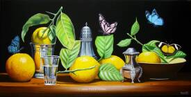 Jean-Pierre WALTER - Citrons flamands aux papillons