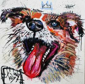 Tadas ZAICIKAS - Joyful Pooch a_ 30x30 in.jpg