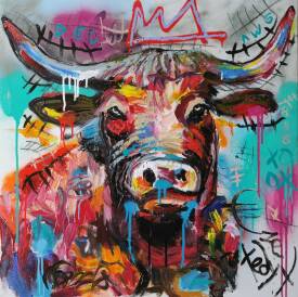 Tadas ZAICIKAS - Mr. King Bull 30x30 in.jpg